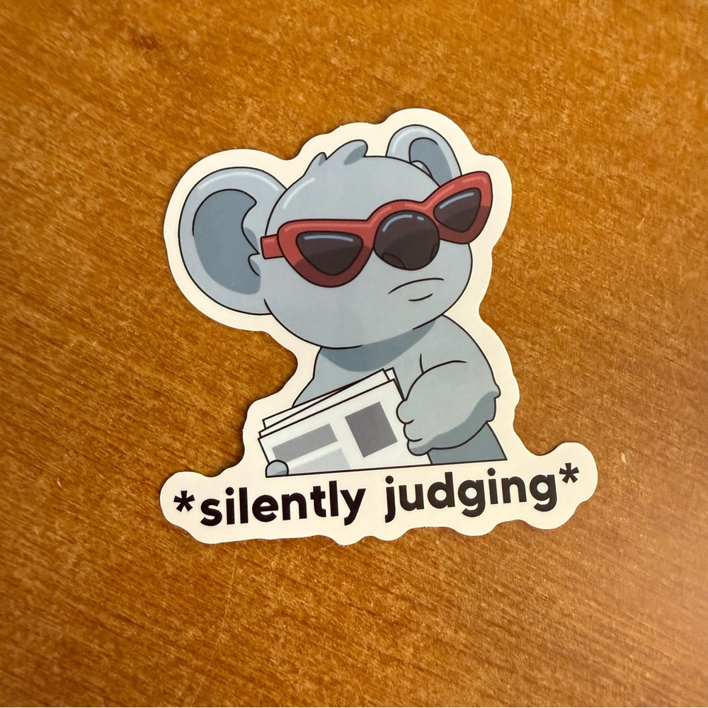 Koala Sticker with Red‎ Sunglasses